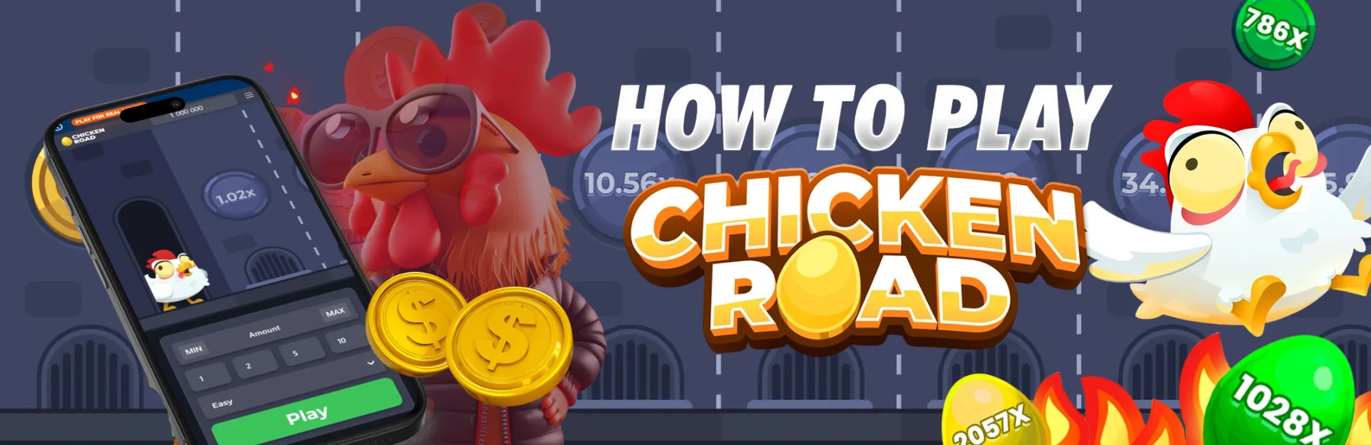Interface de jeu Chicken Road